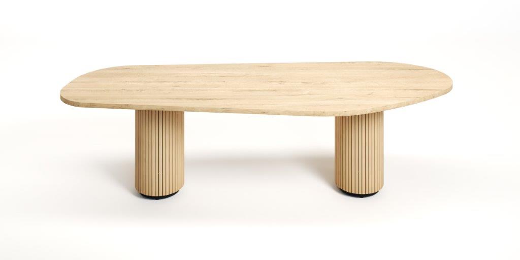 Organic Shaped Boardroom Table On Dome Legs